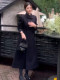 2026 Autumn and Winter New French Hepburn Style Black Woolen Coat for Women, High-End Long Elegant Woolen Overcoat