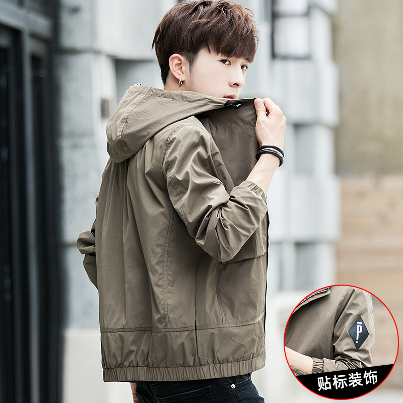 Fleece jacket men's spring and autumn 2022 new Korean version of the trend ins men's handsome jacket autumn and winter clothes