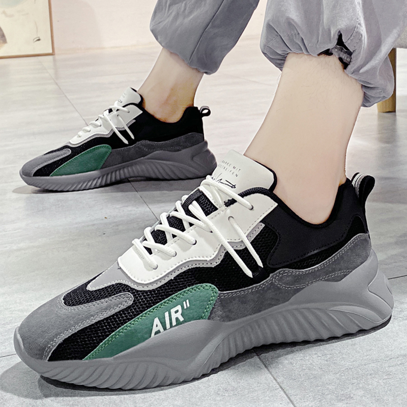 2022 new summer breathable men's shoes youth trend all-match dad casual sports running trendy shoes mesh