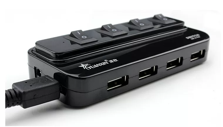 YXH-25 Fengcai USB 4-портовый коммутатор HUB 2.0 USB разветвитель для компьютера USB разветвитель