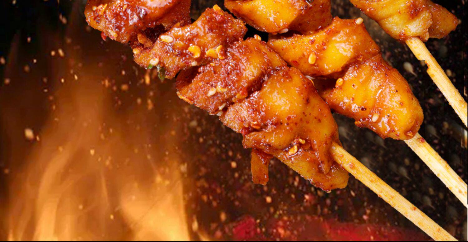 【中國直郵】比比贊 烤麵筋 小包裝豆製品宿舍健康零食素食香彈筋捲街邊小吃聚會必備【燒烤口味】250g