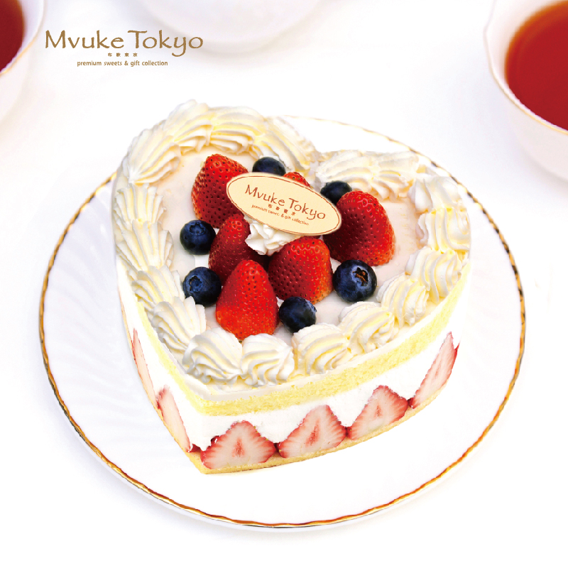 Bugo Tokyo Love Strawberry Cream Cake Birthday Tanabata Valentine's Day Shanghai Beijing Equivalent City Delivery Self-Pickup