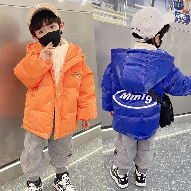 Children's winter clothing boy boomer down clothes 2021 new foreign Piers free of washing children Thickened Cool Baby Fried Street Jacket