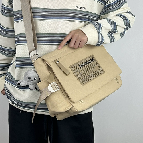 Японская ретро брендовая сумка на одно плечо на ремне, вместительный и большой рюкзак, сумка через плечо, подходит для студента