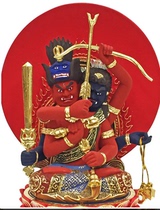 Japanese direct mail two Ai Ming Wang Buddha statue a secret Buddha statue double Ai Ming Wang