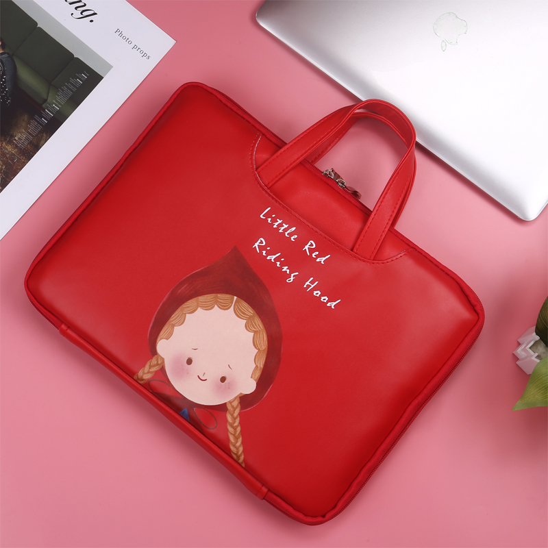 Túi xách nữ thời trang dễ thương Huawei matebook kê HP Apple macbook Dell Lenovo 11/12 / 13.3 / 13/1415 / 15.6 inch túi máy tính mỏng chống nước xe đẩy với - Phụ kiện máy tính xách tay túi đựng tablet