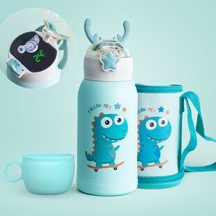 【伊佳欢】儿童带吸管便携两用保温杯