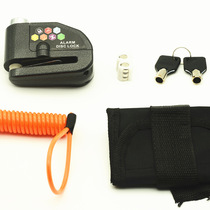 Bike Lock Mountain Bike Alarm Lock Theft Prevention Electric Car Motorcycle Lock Disc Brake Alarm Lock Plus Rope Cloth Bag