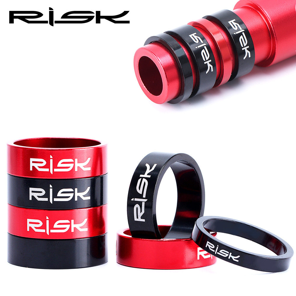 RISK Mountain Road Bike Front Fork Washer Aluminum Alloy 28 6 Head Bowl Group Stand Cushion Ring Spacer 5 10mm