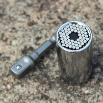 Ratchet sleeve wrench multifunction hand electric drill sleeve universal sleeve head Magic sleeve 7-19mm