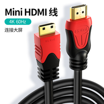 Zhiqi minihdmi to HDMI cable Mini small head to big HD conversion 1 4 DSLR tablet graphics laptop Connect TV monitor for Canon Nikon camera PS4