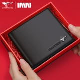 Septwolves, мужской рождественский бумажник, из натуральной кожи, подарок на день рождения