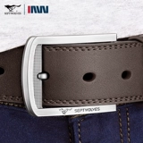 Septwolves, мужской ремень, пряжка для отдыха, кожаные штаны, из натуральной кожи