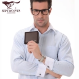 Septwolves, мужской бумажник, из натуральной кожи, коллекция 2023, подарок на день рождения