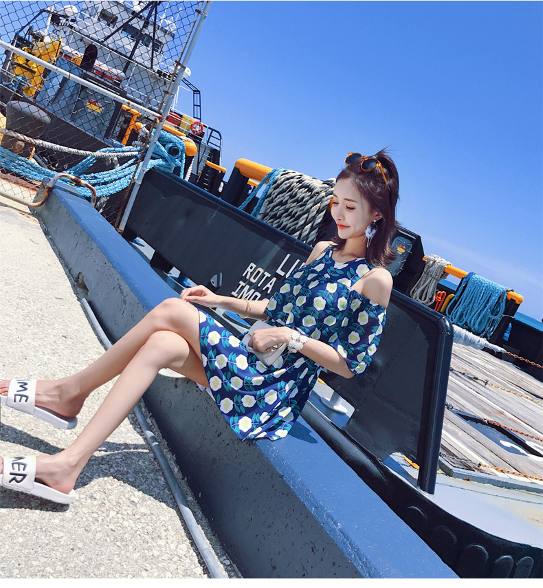 Đồ bơi nữ giảm béo có mái che kiểu Xiêm che bụng giảm béo bảo thủ retro xù lông bên bờ biển - Bộ đồ bơi One Piece áo tắm liền thân