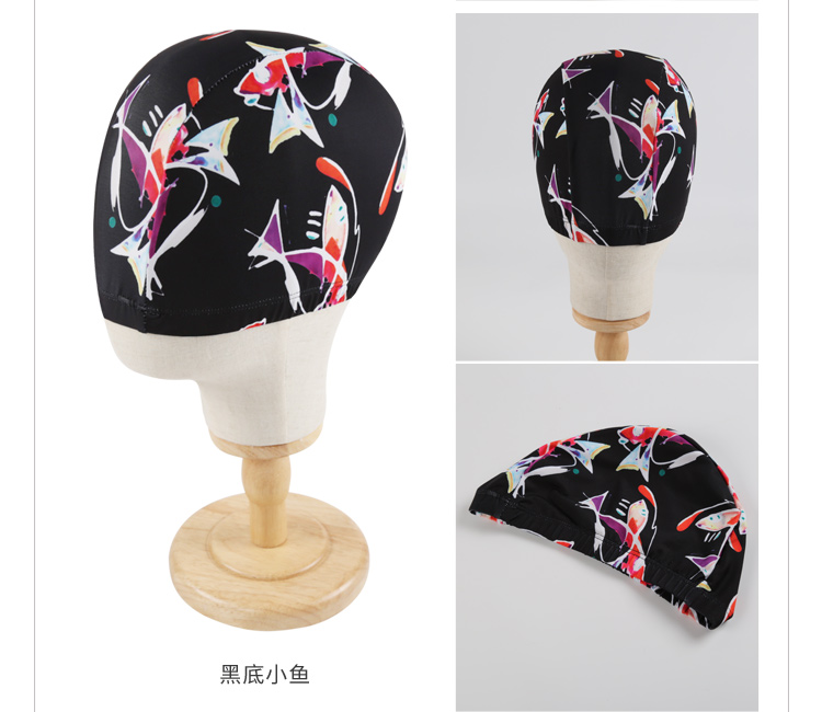 Hàn Quốc tóc ngắn dài thời trang bịt tai bơi mũ người lớn Tăng mùa xuân mũ bơi in unisex nhanh khô mũ bơi cho người tóc dài