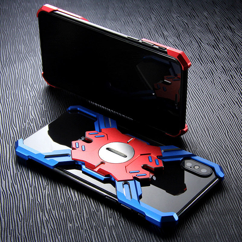 Kylin Armor Heroes Bracket Aluminum Metal Shell Case Cover for Apple iPhone XS Max & iPhone XR & iPhone XS & iPhone X