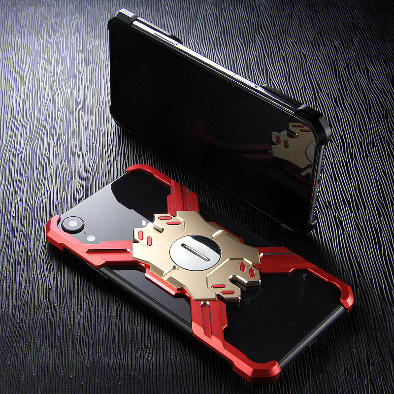 Kylin Armor Heroes Bracket Aluminum Metal Shell Case Cover for Apple iPhone XS Max & iPhone XR & iPhone XS & iPhone X