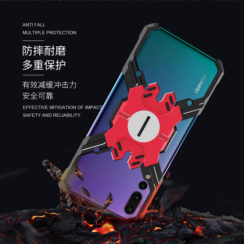 Kylin Armor Heroes Bracket Aluminum Metal Shell Case Cover for Huawei P20 Pro & Huawei P20