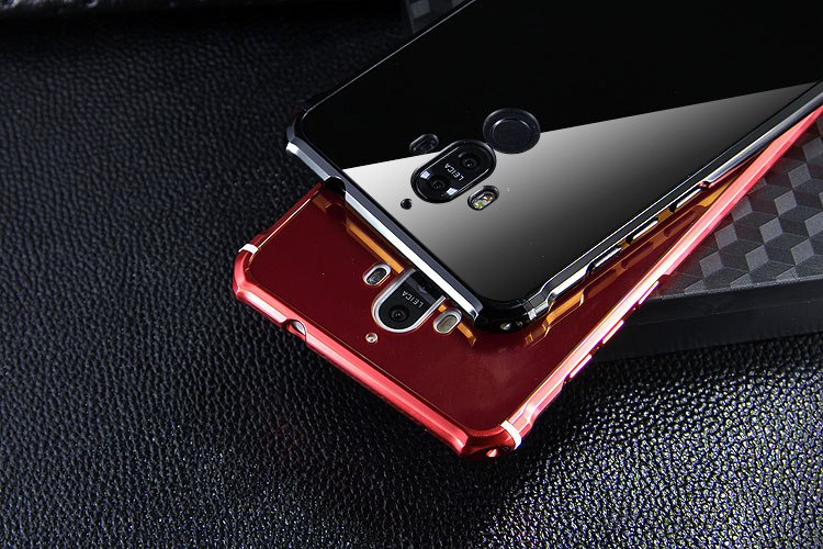 iy Rainbow Aluminum Metal Bumper Dazzle PC Back Cover Case for Huawei Mate 9 & Huawei Mate 9 Pro & Huawei Mate 9 Porsche Design