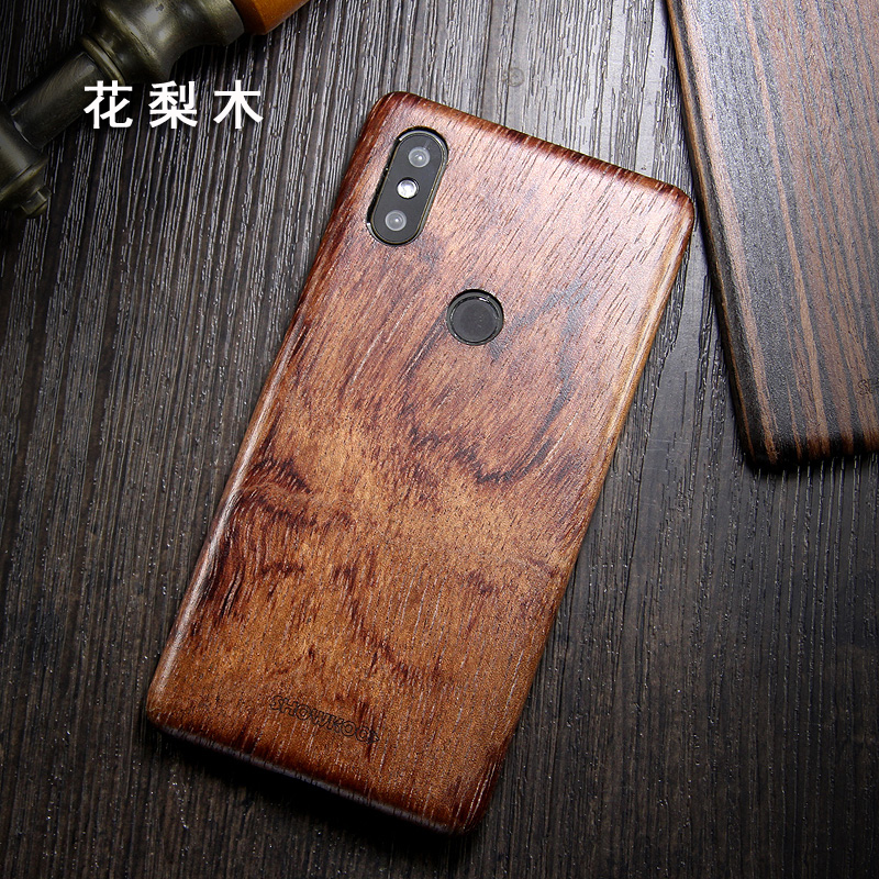 SHOWKOO Kevlar Natural Wood Ultra Slim Case Cover for Xiaomi Mi MIX 2S