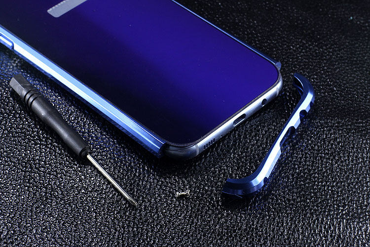 iy Rainbow Aluminum Metal Bumper Dazzle PC Back Cover Case for Samsung Galaxy S8 Plus & Galaxy S8