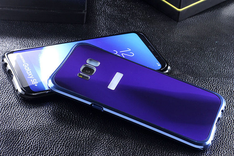 iy Rainbow Aluminum Metal Bumper Dazzle PC Back Cover Case for Samsung Galaxy S8 Plus & Galaxy S8