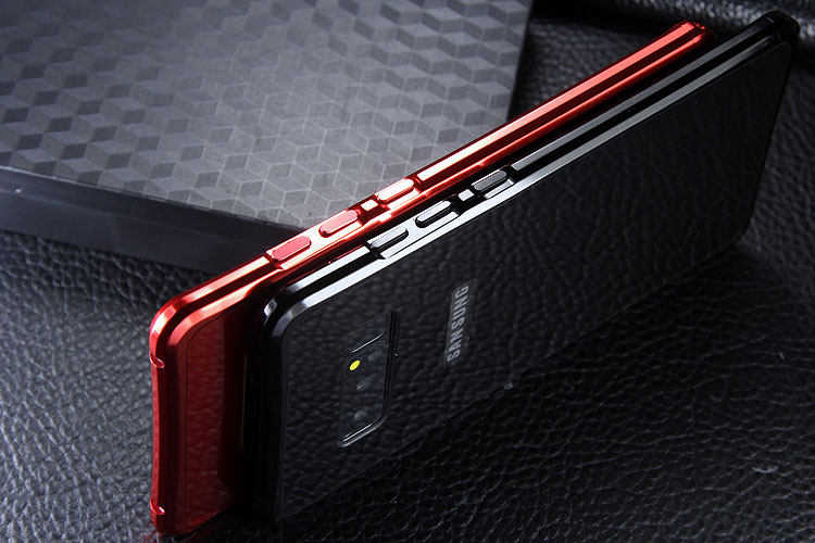 iy Rainbow Aluminum Metal Bumper Dazzle PC Back Cover Case for Samsung Galaxy Note 8