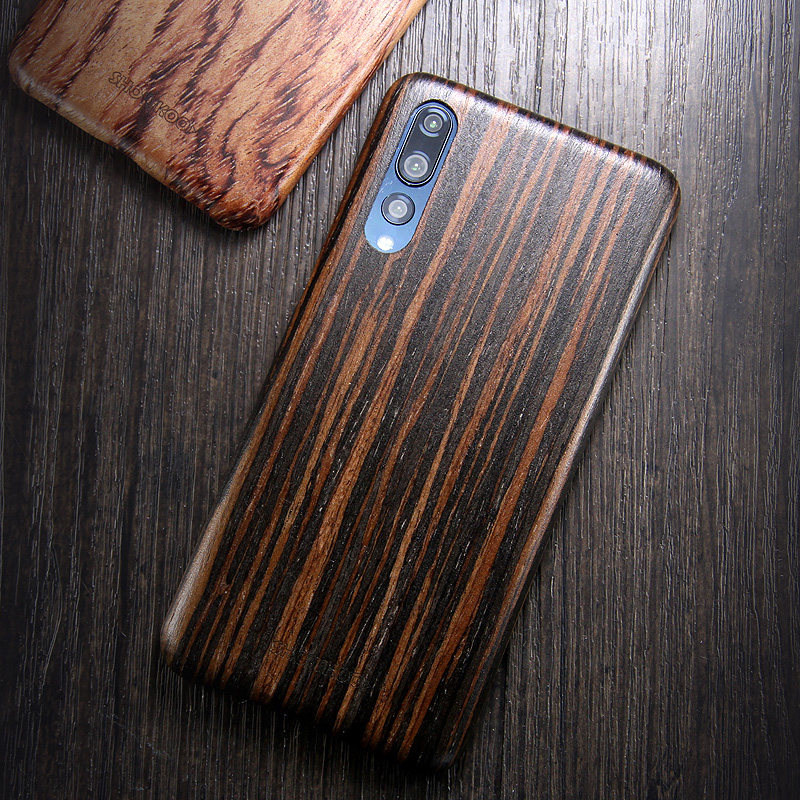 SHOWKOO Kevlar Natural Wood Ultra Slim Case Cover for Huawei P20 & Huawei P20 Pro