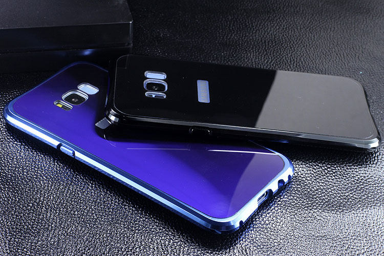 iy Rainbow Aluminum Metal Bumper Dazzle PC Back Cover Case for Samsung Galaxy S8 Plus & Galaxy S8