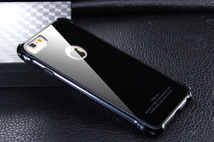 iy Rainbow Aluminum Metal Frame 9H Tempered Glass Back Cover Case for Apple iPhone 6S Plus/6 Plus & iPhone 6S/6