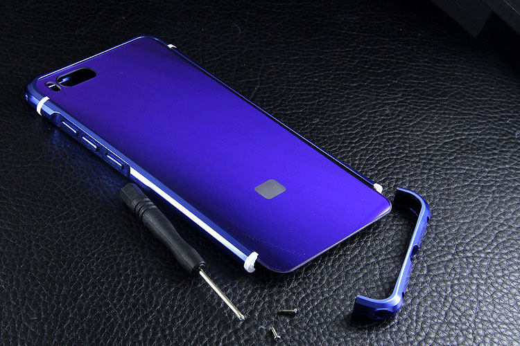 iy Rainbow Aluminum Metal Bumper Dazzle PC Back Cover Case for Xiaomi Mi Note 3