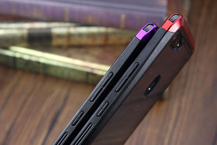 Luphie Nunchaku Airframe Metal Frame Air Barrier Tempered Glass Back Case Cover for vivo X20