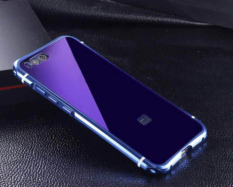 iy Rainbow Aluminum Metal Bumper Dazzle PC Back Cover Case for Xiaomi Mi 6