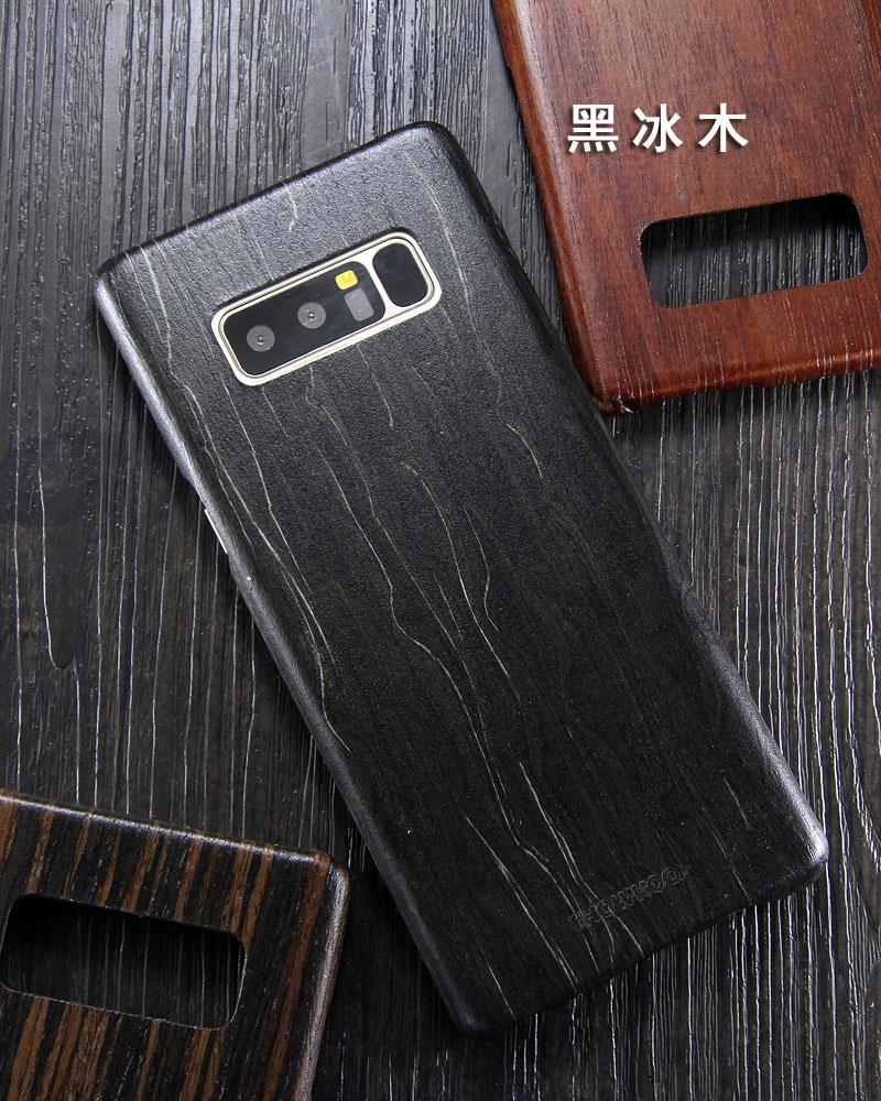 SHOWKOO Kevlar Natural Wood Ultra Slim Case Cover for Samsung Galaxy Note 8