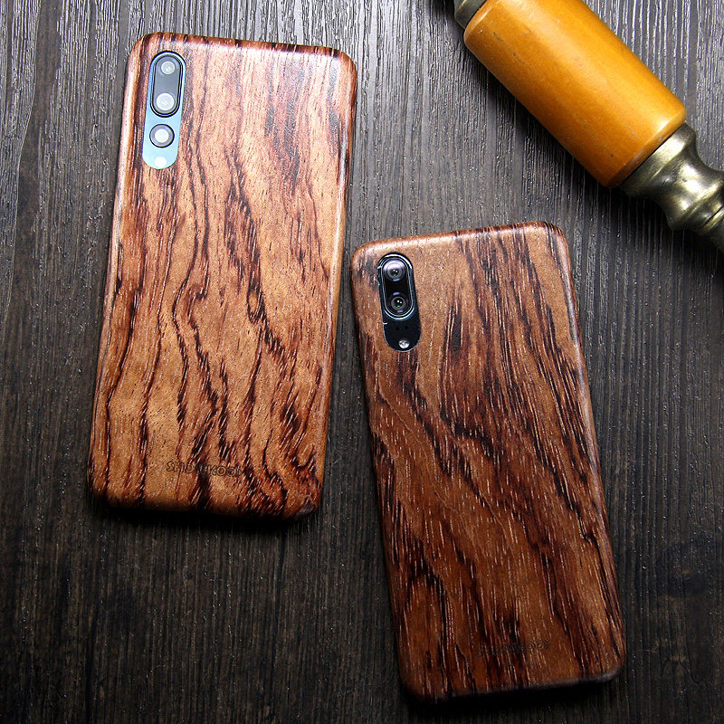 SHOWKOO Kevlar Natural Wood Ultra Slim Case Cover for Huawei P20 & Huawei P20 Pro