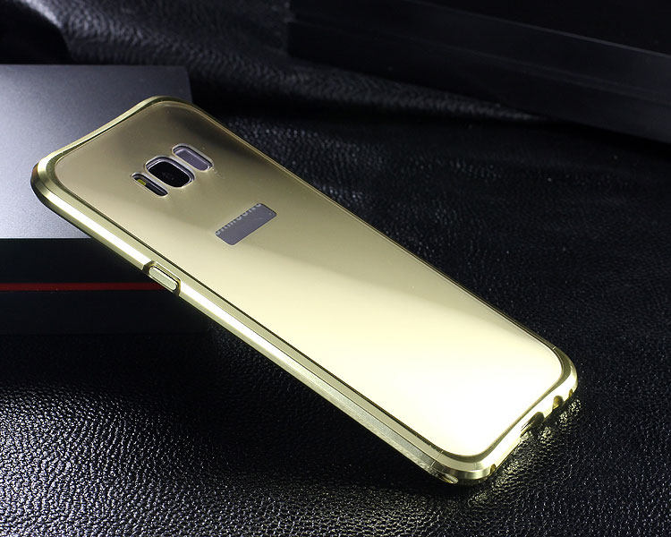 iy Rainbow Aluminum Metal Bumper Dazzle PC Back Cover Case for Samsung Galaxy S8 Plus & Galaxy S8