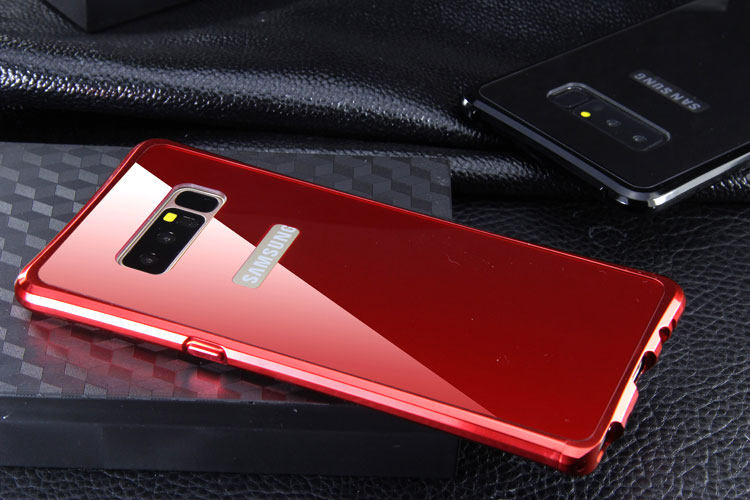 iy Rainbow Aluminum Metal Bumper Dazzle PC Back Cover Case for Samsung Galaxy Note 8