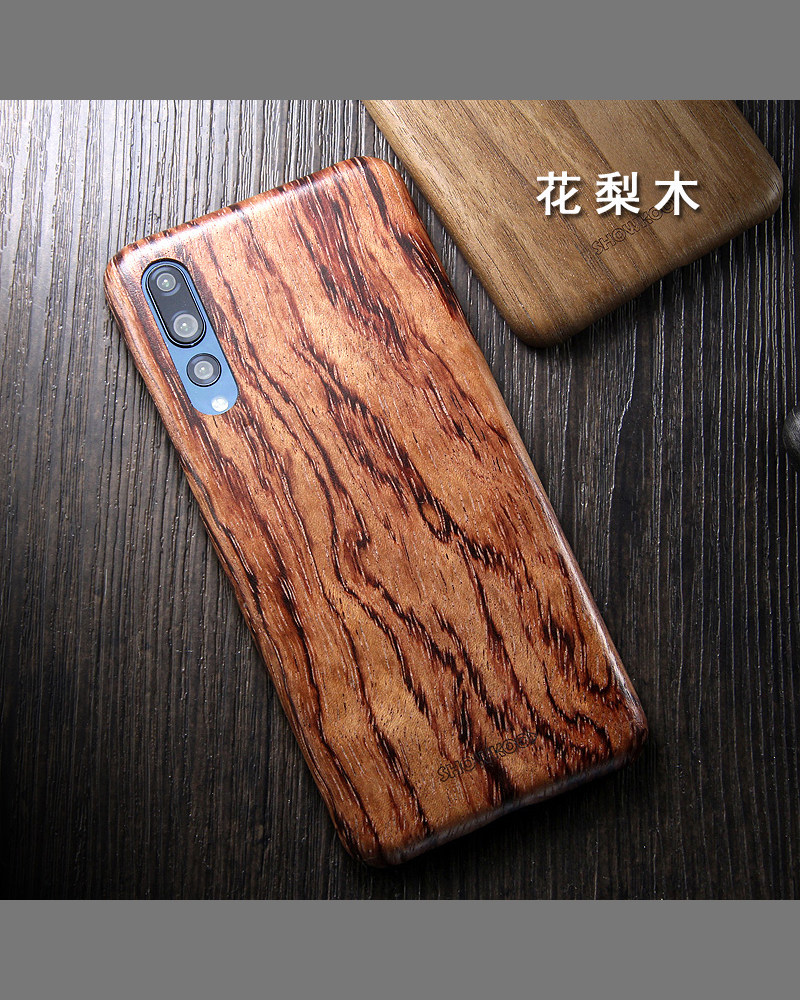 SHOWKOO Kevlar Natural Wood Ultra Slim Case Cover for Huawei P20 & Huawei P20 Pro