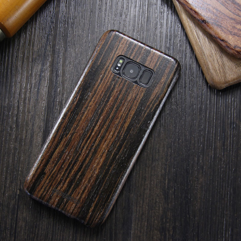 SHOWKOO Kevlar Natural Wood Ultra Slim Case Cover for Samsung Galaxy S8 Plus & Galaxy S8