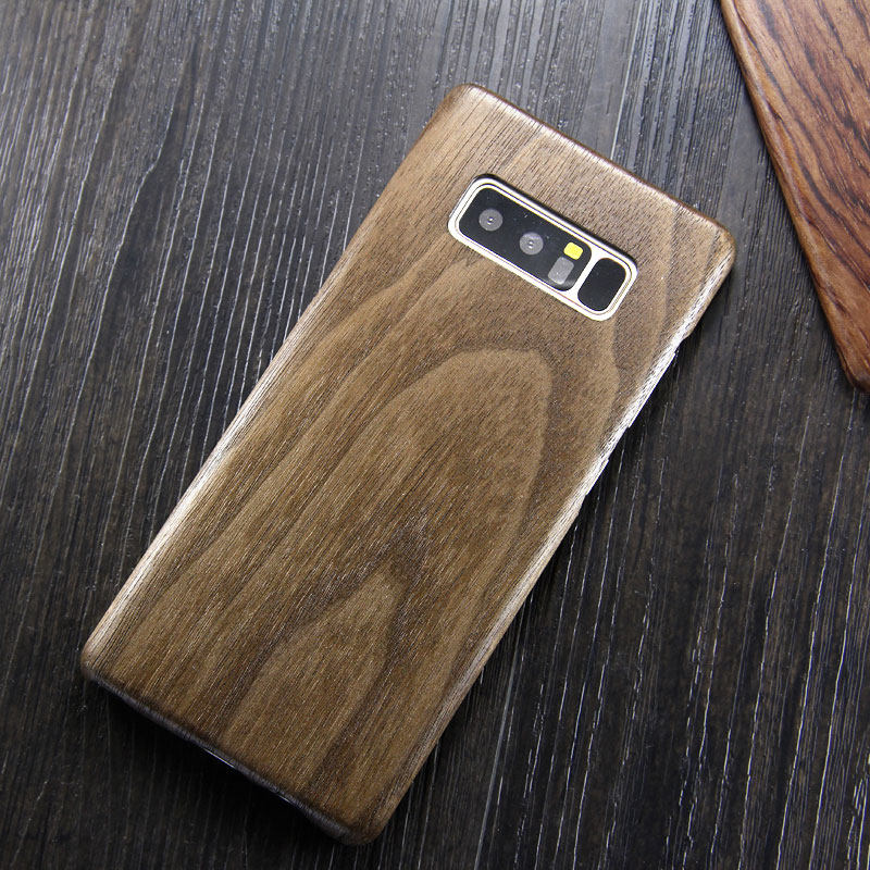 SHOWKOO Kevlar Natural Wood Ultra Slim Case Cover for Samsung Galaxy Note 8
