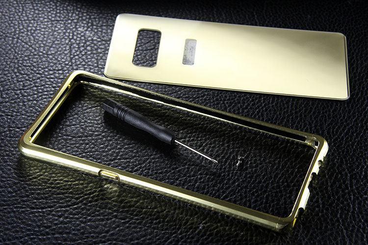 iy Rainbow Aluminum Metal Bumper Dazzle PC Back Cover Case for Samsung Galaxy Note 8