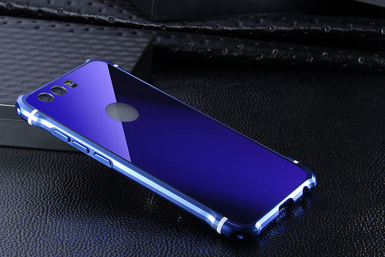 iy Rainbow Aluminum Metal Bumper Dazzle PC Back Cover Case for Huawei P10 Plus & Huawei P10