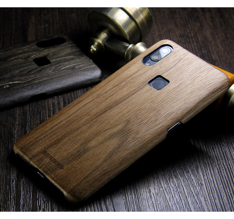 SHOWKOO Kevlar Natural Wood Ultra Slim Case Cover for vivo NEX S & vivo NEX A