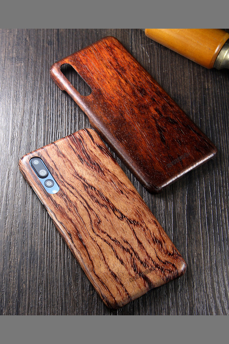 SHOWKOO Kevlar Natural Wood Ultra Slim Case Cover for Huawei P20 & Huawei P20 Pro
