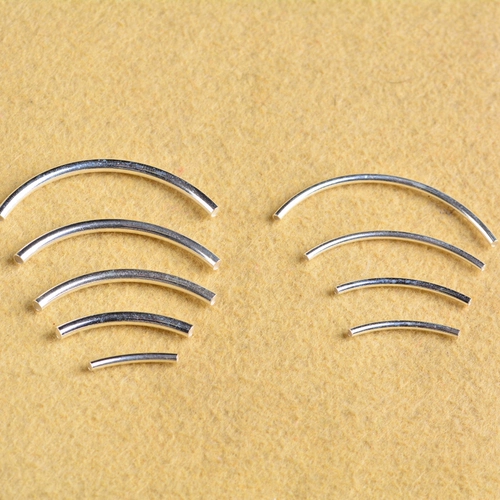 Глянцевая изогнутая трубка, аксессуары, свитер, цепочка, браслет из кварца, четки из круглых бусин, бусины, аксессуар, S925, серебро 925 пробы