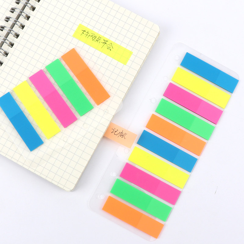 Morning light fluorescent indication stick label classification index sticker transparent small convenience stick sticker YS20 waterproof plastic convenience patch