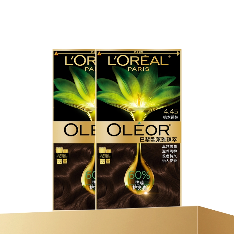 欧莱雅精油染染发霜臻