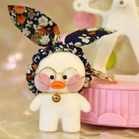 Повязка на голову, брелок, в цветочек