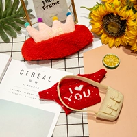 Crown Band+Red Love Sweater+белая сумка